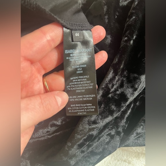 ISABEL MARANT Goji stretch crushed-velvet mini dress - Picture 7 of 9